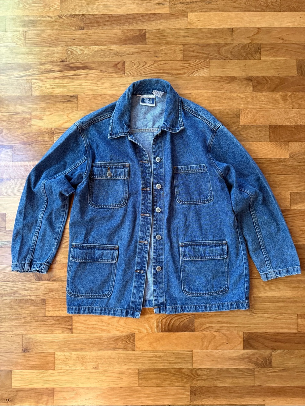 Vintage denim chore coat jacket